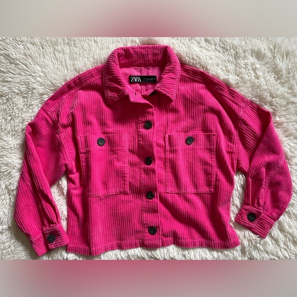 #166 Zara Corduroy Jacket buttons down - Picture 2 of 2